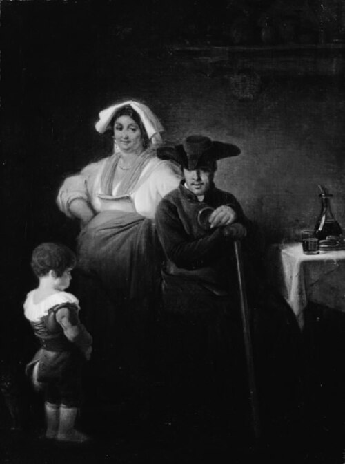 A Little Boy being Presented to a Priest, 1846, Ernst Meyer