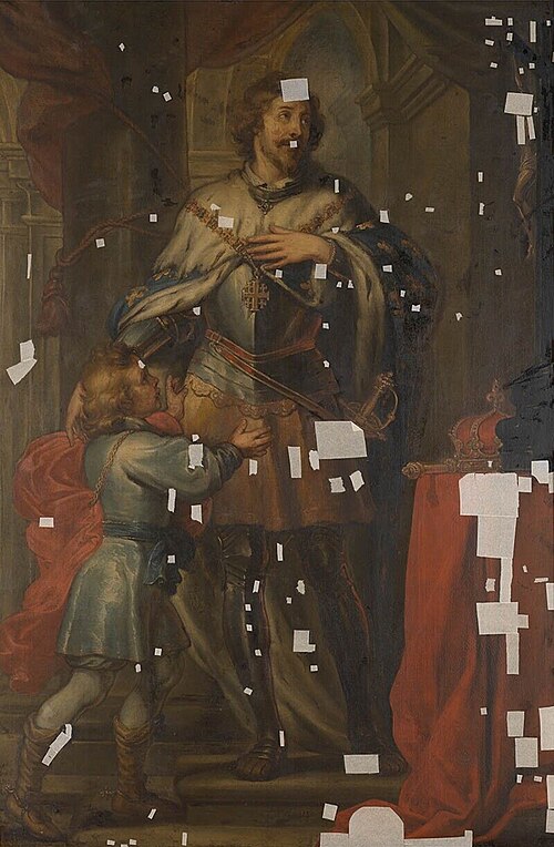Saint Louis IX, King of France, the Crusader, 1638, Philip Fruytiers