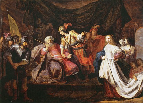 Esther before Ahasuerus, 1650, Philip Gyselaer