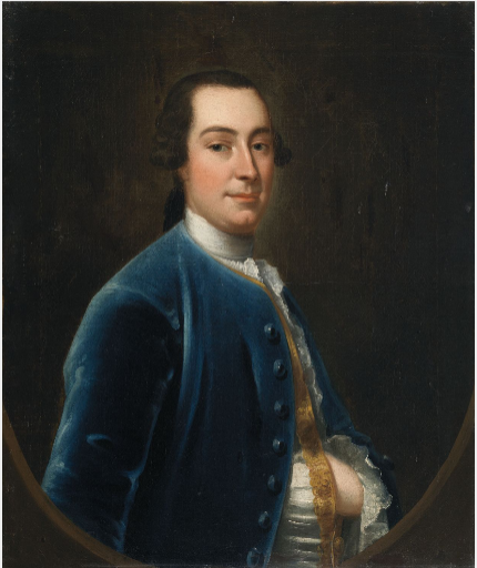 Portrait of a Man in a Blue Jacket, , Philip Hussey