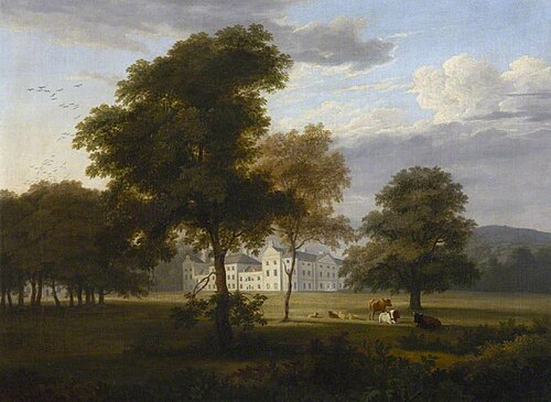 Saltram from the South West, 1813, Philip Hutchings Rogers