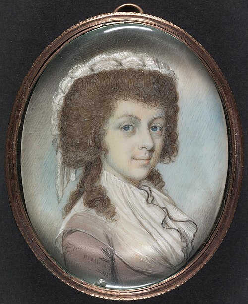 Young Lady with Brown Hair in a Mauve Dress, 1795, Philippe Jean