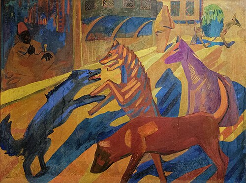 Dogs in Constantinople, 1910, Martiros Sarian
