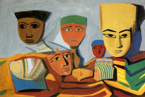 Egyptian masks, 1911, Martiros Sarian