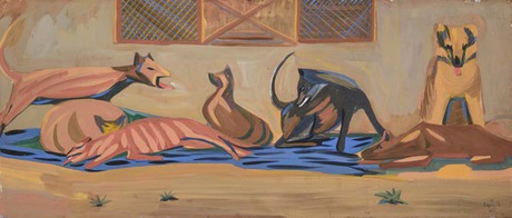 Dogs. Constantinople, 1910, Martiros Sarian