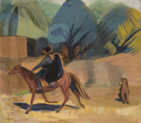 Man and woman on a horse, 1912, Martiros Sarian