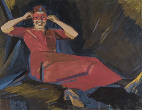 The woman with a mask. S. I. Dimshits, 1913, Martiros Sarian