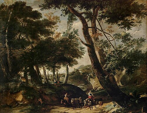 Paysage animé, 1666, Philips Augustyn Immenraet