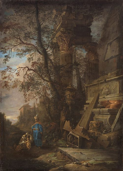 The Repudiation of Hagar, 1659, Philips Augustyn Immenraet