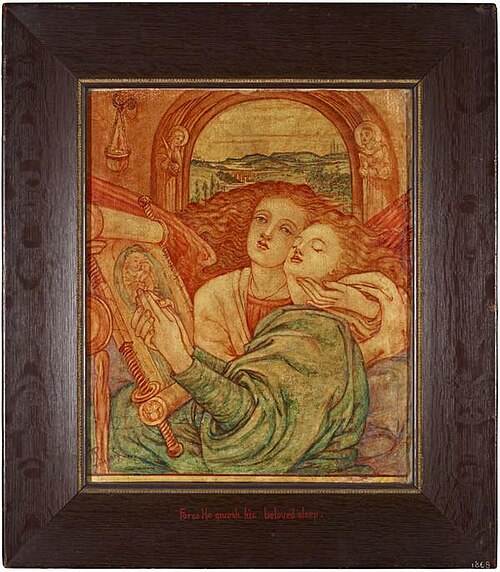 'For So He Giveth His Beloved Sleep'. Fragment of a Mural from the Mortuary Chapel, the Royal Hospit, 1886, Phoebe Anna Traquair