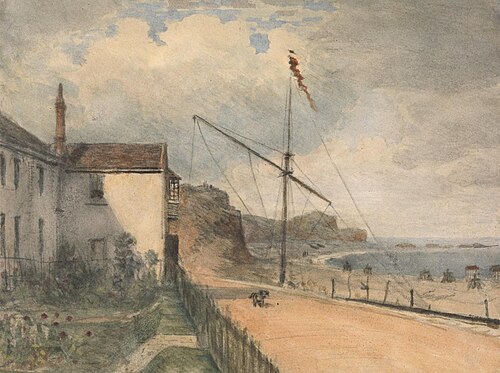 Budleigh, Salterton.from our own Garden, 1833, William Crotch