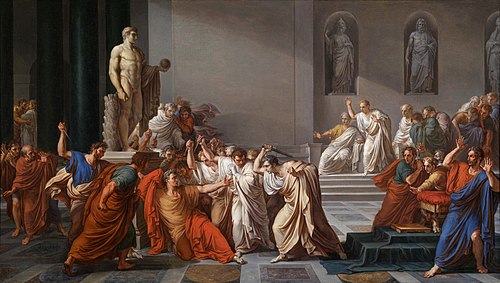 La Mort de Jules César, 1798, Vincenzo Camuccini