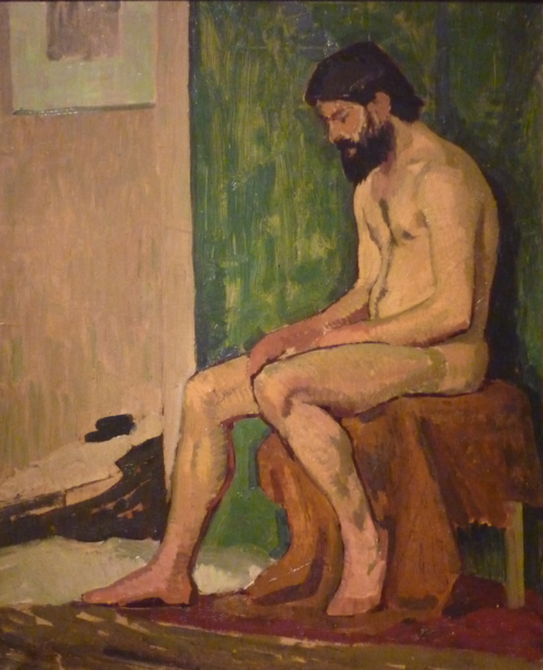 Homme barbu assis, académie, 1910, Roger de La Fresnaye