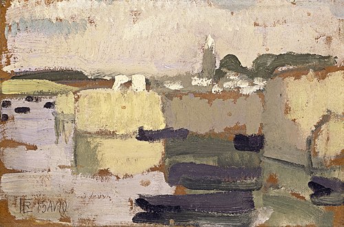 Village at the Water's Edge, 1910, Roger de La Fresnaye
