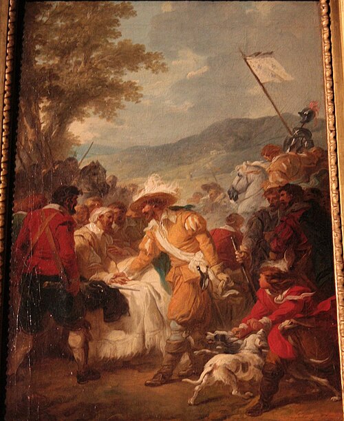 Henri IV rencontrant Sully blessé, 1784, François-André Vincent
