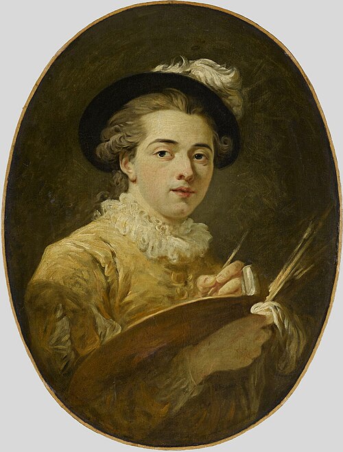 Autoportrait à la palette, 1769, François-André Vincent