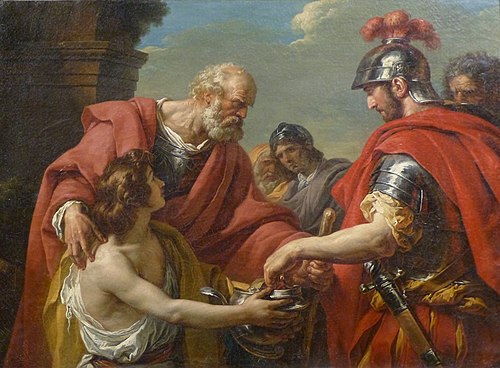 Bélisaire demandant l’aumône, 1776, François-André Vincent