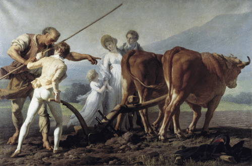 La Leçon de labourage, 1798, François-André Vincent