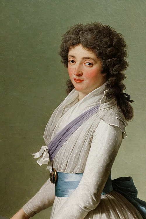 Portrait de Marie de Broutin, baronne de Chalvet Souville, 1793, François-André Vincent