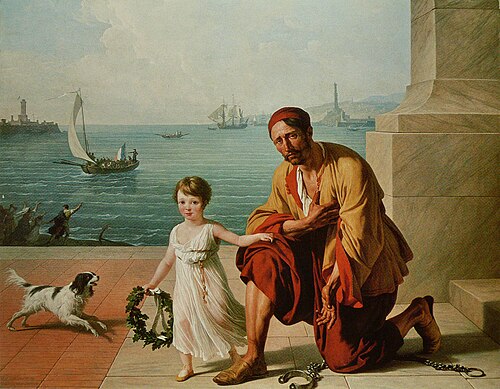 Allégorie de la libération des esclaves d'Alger par Jérôme Bonaparte, 1806, François-André Vincent