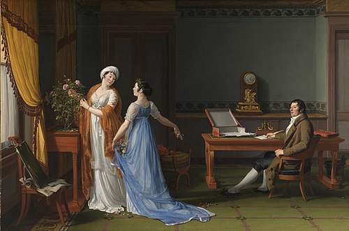 Portrait du comte de La Forest avec son épouse et sa fille, 1804, François-André Vincent