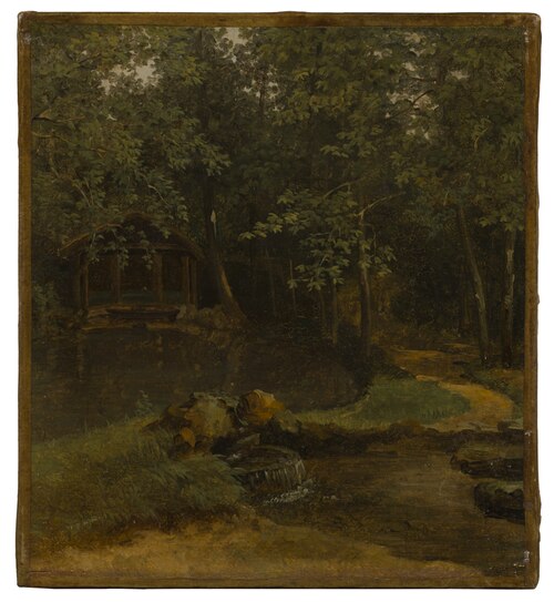 Vy från Villa Borghese i Rom, 1800, Pierre-Athanase Chauvin
