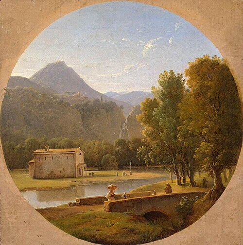 Italian Landscape, 1850, Pierre-Athanase Chauvin