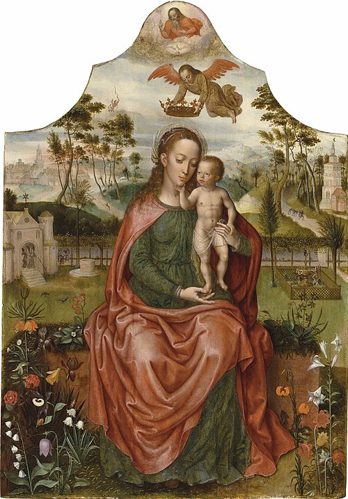 Virgin and Child in a Garden, 1600, Pieter Claeissens II