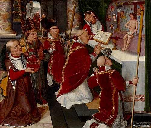 The Mass of Saint Gregory, , Pieter Claeissens the Elder