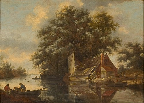 Rivierlandschap, 1663, Pieter Coopse