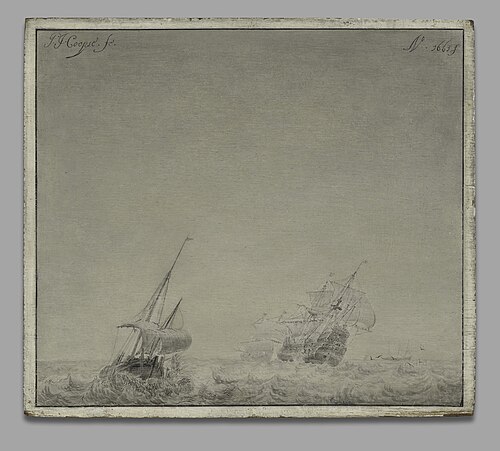 A Stormy Sea, 1661, Pieter Coopse