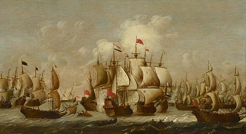 A battle of the First Dutch War, 1653, 1660, Pieter Coopse