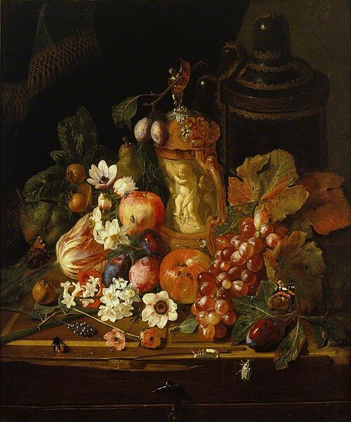 Still Life with Fruit and Flowers, , Peter Snyers
