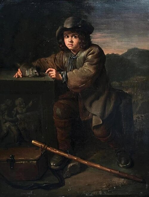 Savoyard showing a marmot, 1750, Peter Snyers