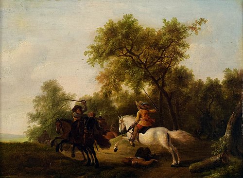 The Combat, 1660, Pieter Wouwerman