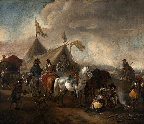 Cavalry Men by a Suttler's Tent, , Pieter Wouwerman
