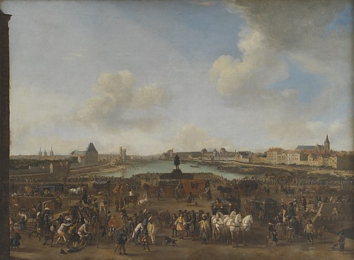 View of Paris seen from the Place Dauphine, 1660, Pieter Wouwerman