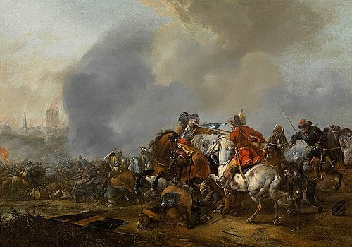 Cavalry Skirmish with Foot Soldiers, , Pieter Wouwerman