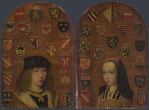 Diptych: Philip the Handsome and Margaret of Austria, 1494, Pieter van Coninxloo