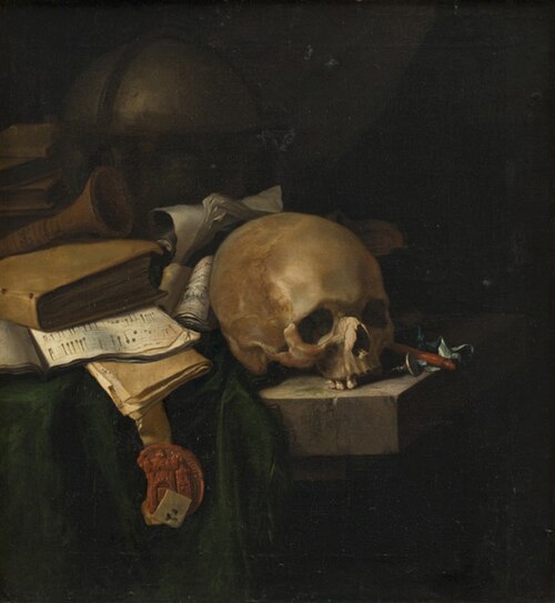 Vanitas Still Life, 1670, Pieter van der Willigen
