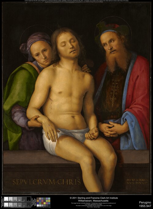 Dead Christ with Joseph of Arimathea and Nicodemus (Sepulcrum Christi), 1496, Pietro Montanini
