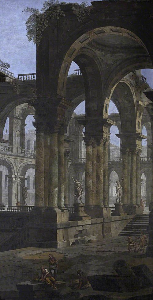 Capriccio of Roman Ruins at Bologna, 1740, Pietro Paltronieri