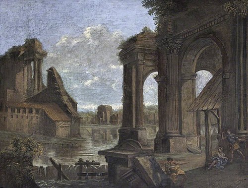 Capriccio of Roman Ruins at Bologna, 1771, Pietro Paltronieri