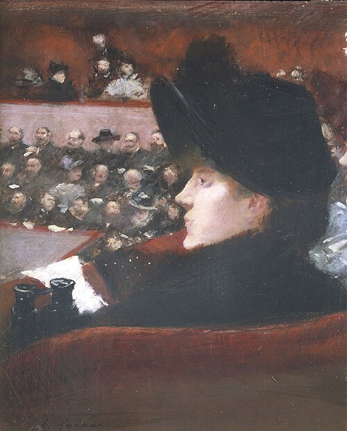 La Loge, 1880, Jean-Louis Forain