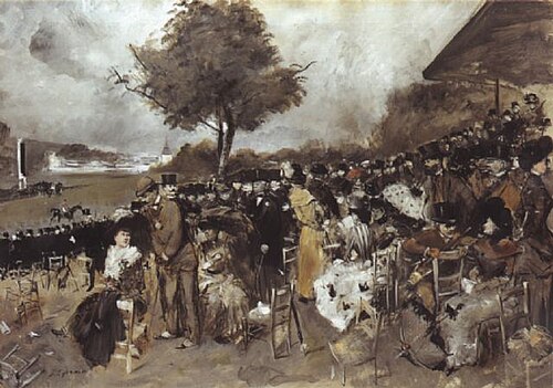 Les courses, 1850, Jean-Louis Forain