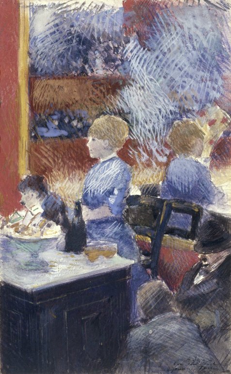 Le Bar aux Folies-Bergère, 1878, Jean-Louis Forain