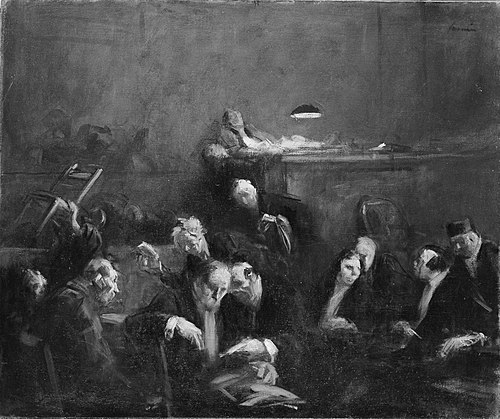 Recess of the Court, 1901, Jean-Louis Forain