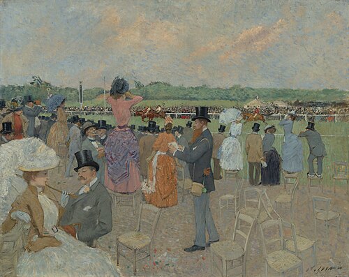 Aux Courses à Longchamp, 1891, Jean-Louis Forain