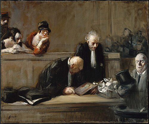 Witness Confounded, 1926, Jean-Louis Forain