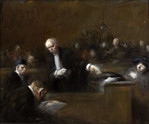 Courtroom Scene, 1907, Jean-Louis Forain